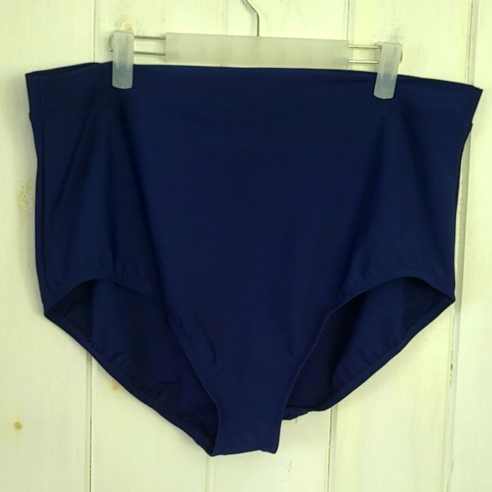Lands End High Waisted Bikini Bottoms SPF 50